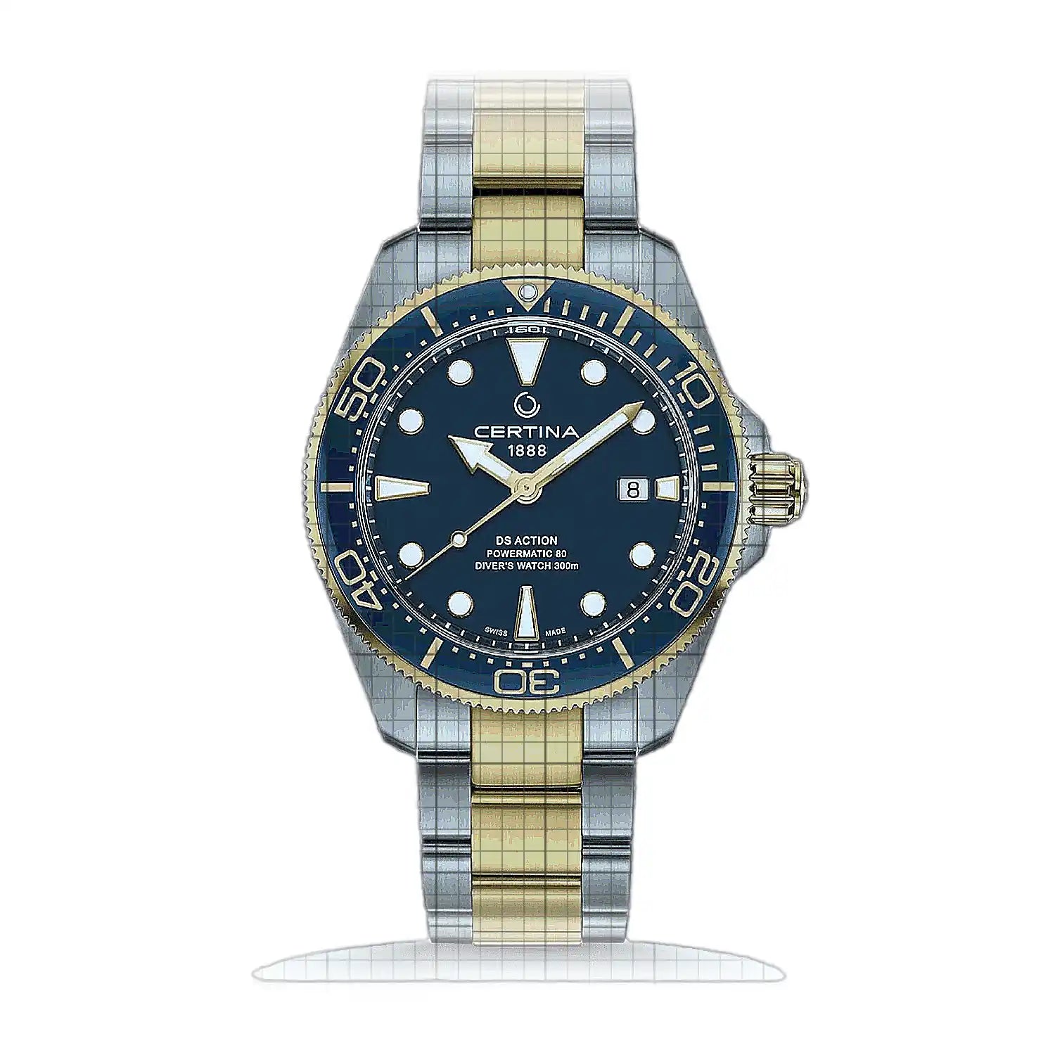 Certina DS Action Diver 43 mm Powermatic 80 C032.607.22.041.00 Blue Dial Stainless steel 43mm Watch