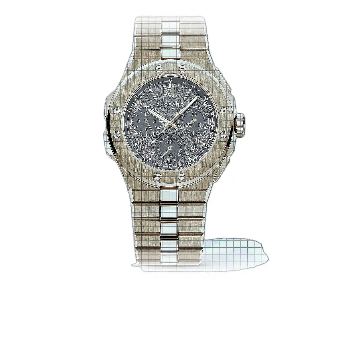 Chopard Alpine Eagle 295393-5002 Grau Zifferblatt Roségold 44 mm Uhr