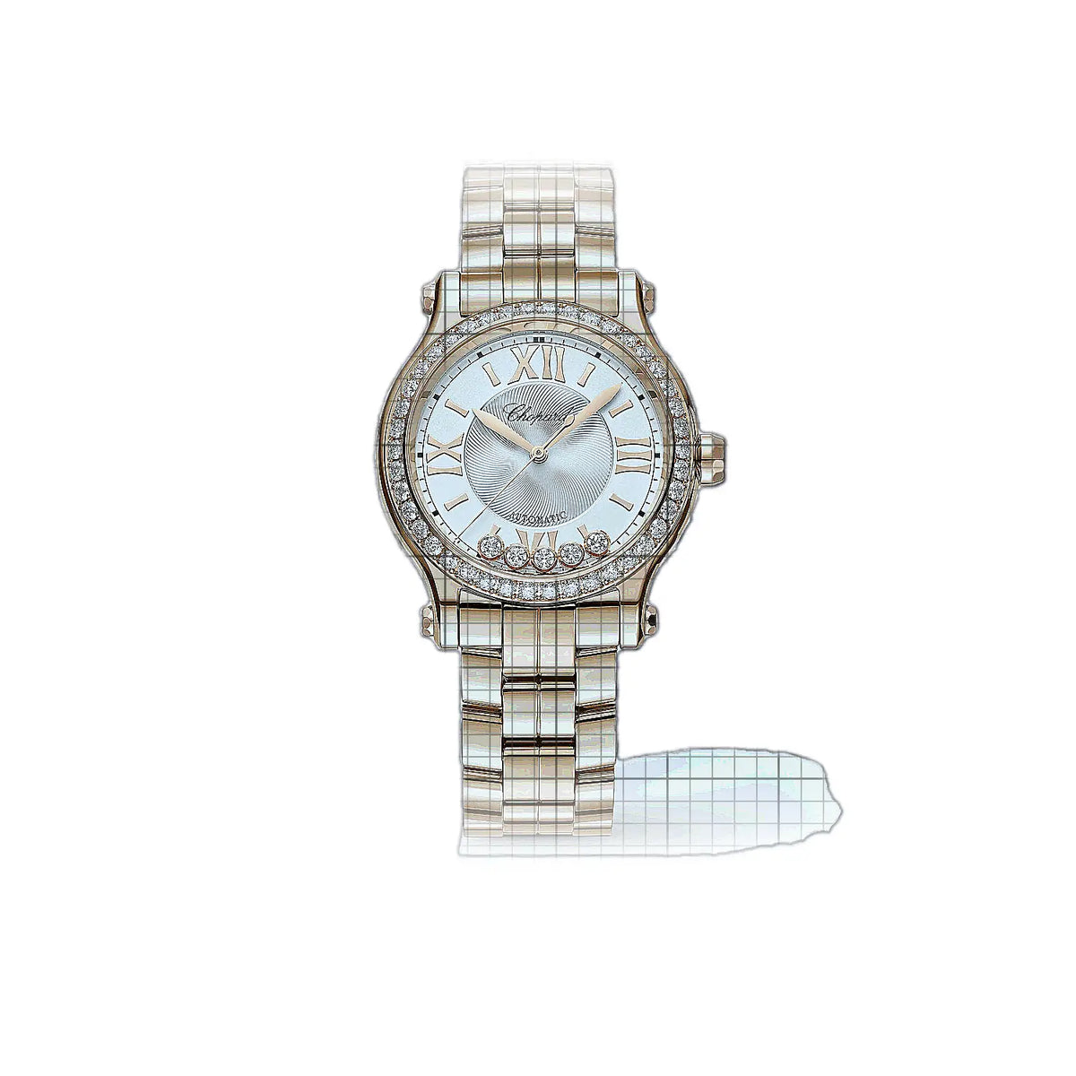 Chopard Happy Sport 275378-5004 Silber Zifferblatt Roségold 33 mm Uhr