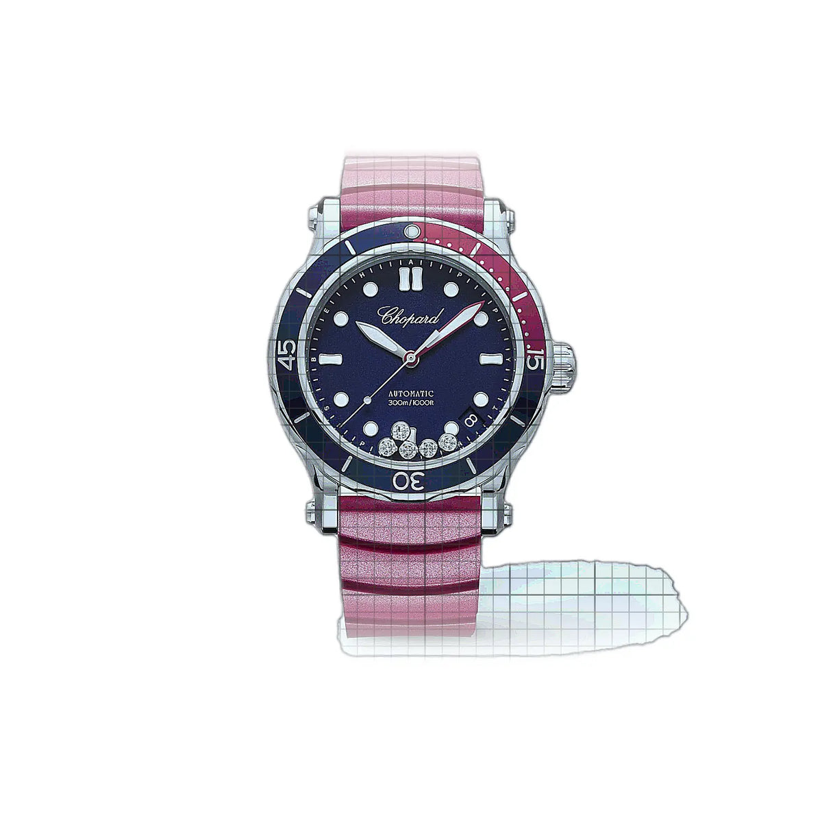 Chopard Happy Sport 278587-3002 Blue Dial Stainless steel 40mm Watch