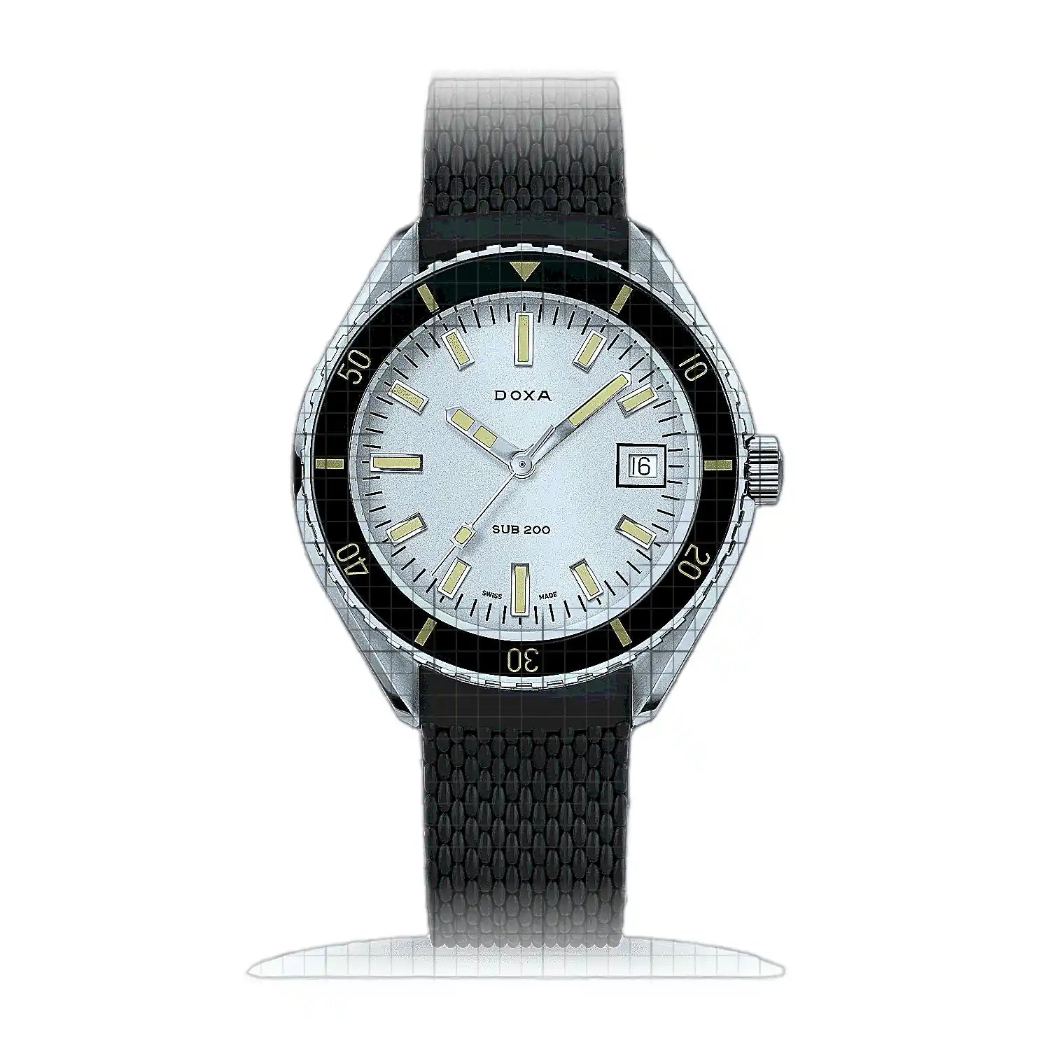 Doxa Sub 200 Searambler 799.10.021.20 Black Dial Stainless steel 42mm Watch