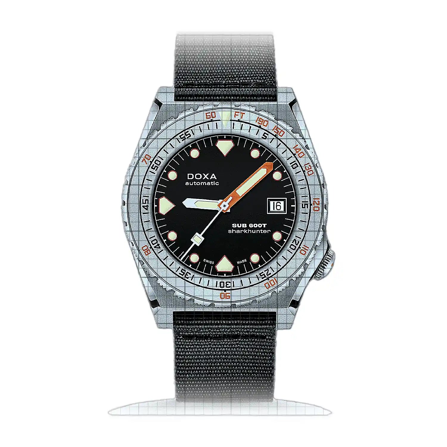 Doxa Sub 600T Sharkhunter 862.10.101.20 Black Dial Stainless steel 40mm Watch