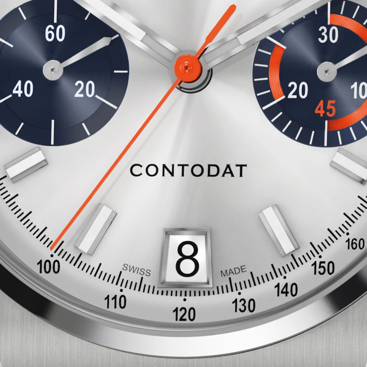 Eberhard & Co Contodat Chronograph Silver 31156.04 CA2C
