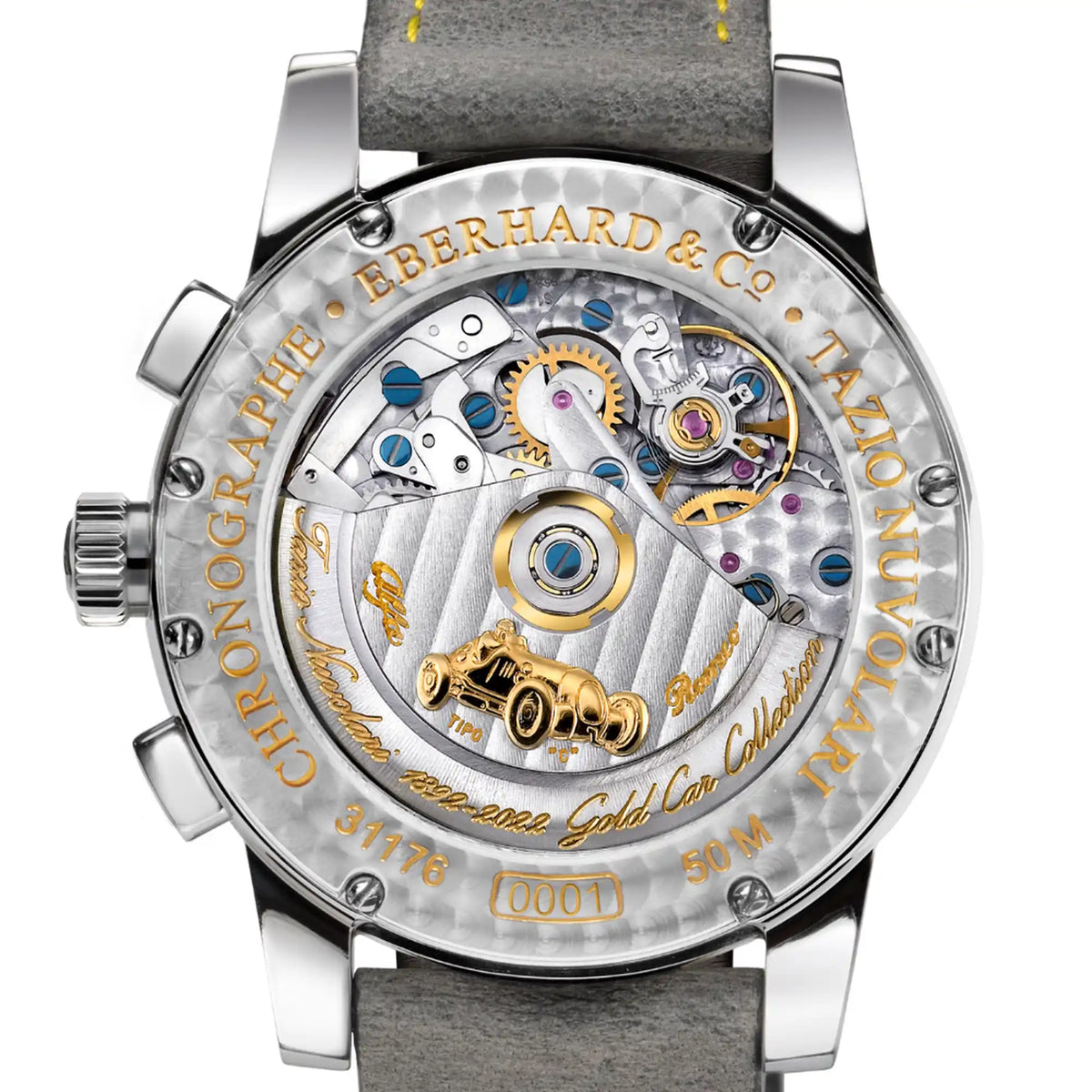 Eberhard & Co TAZIO NUVOLARI GOLD CAR COLLECTION Black 31176.01 CP