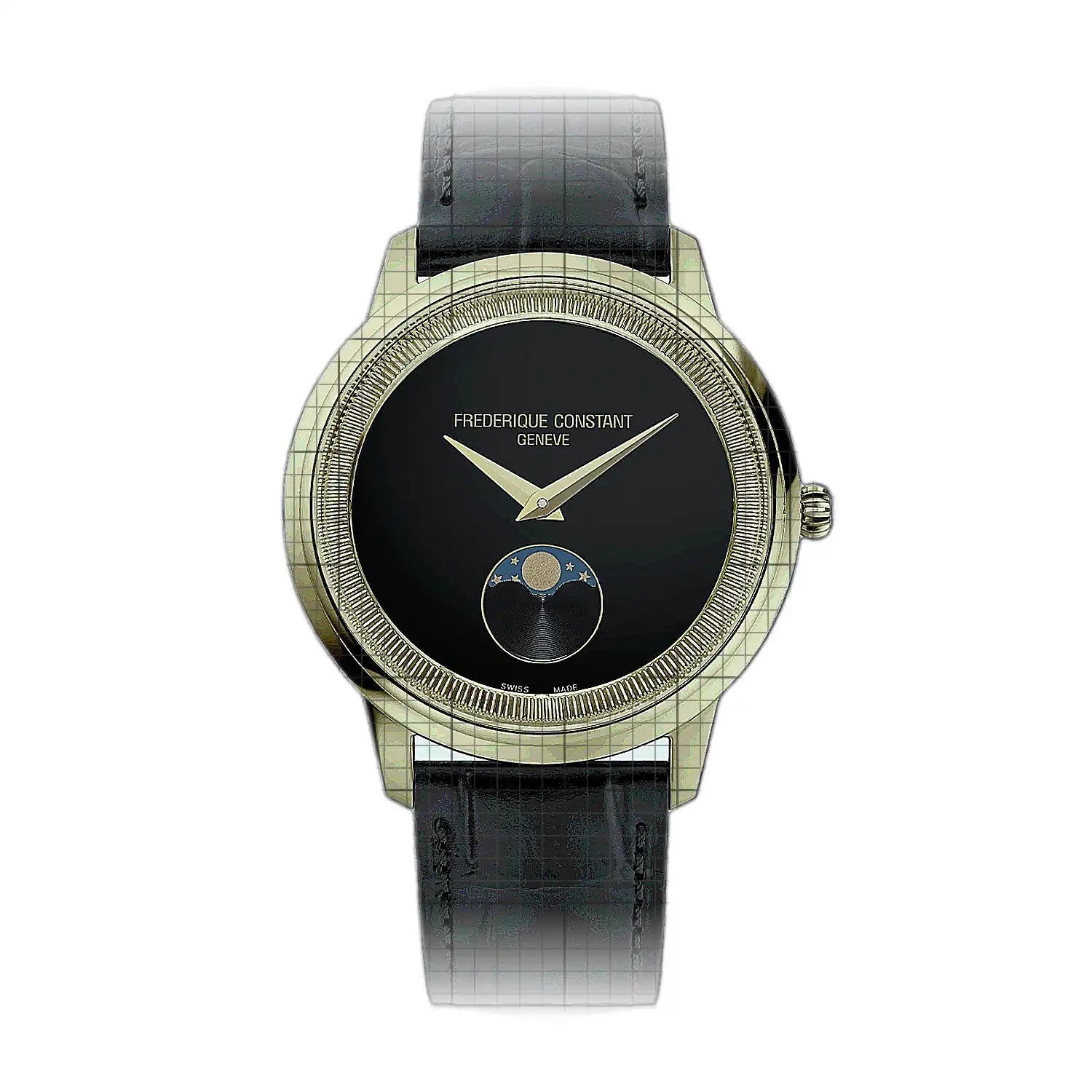 Frederique Constant Classics Moneta Moonphase 37mm Black