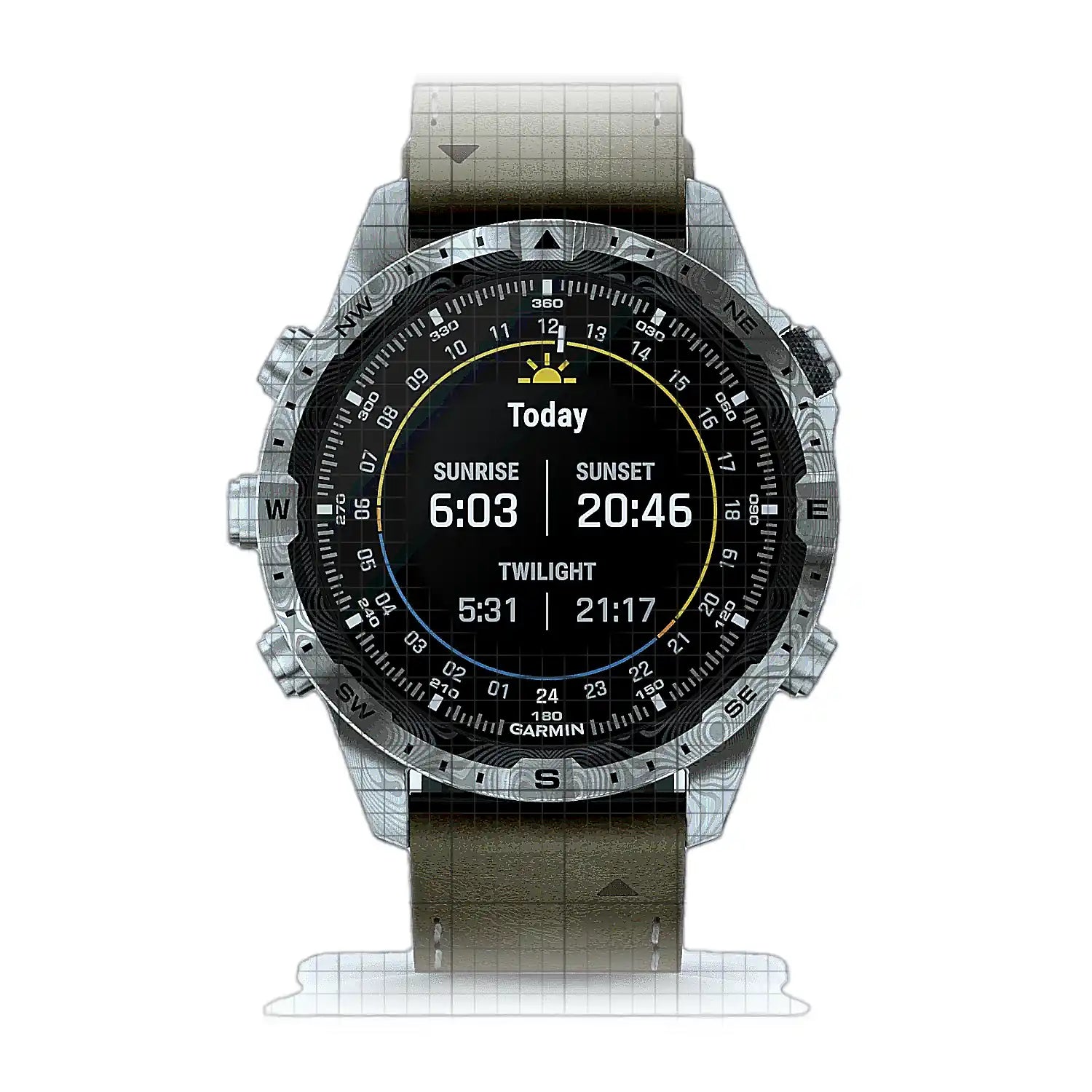 Garmin MARQ™ Adventurer Generation 2 Damascus Steel Edition 010-03393-31 Digital Dial Stainless steel 46mm Watch