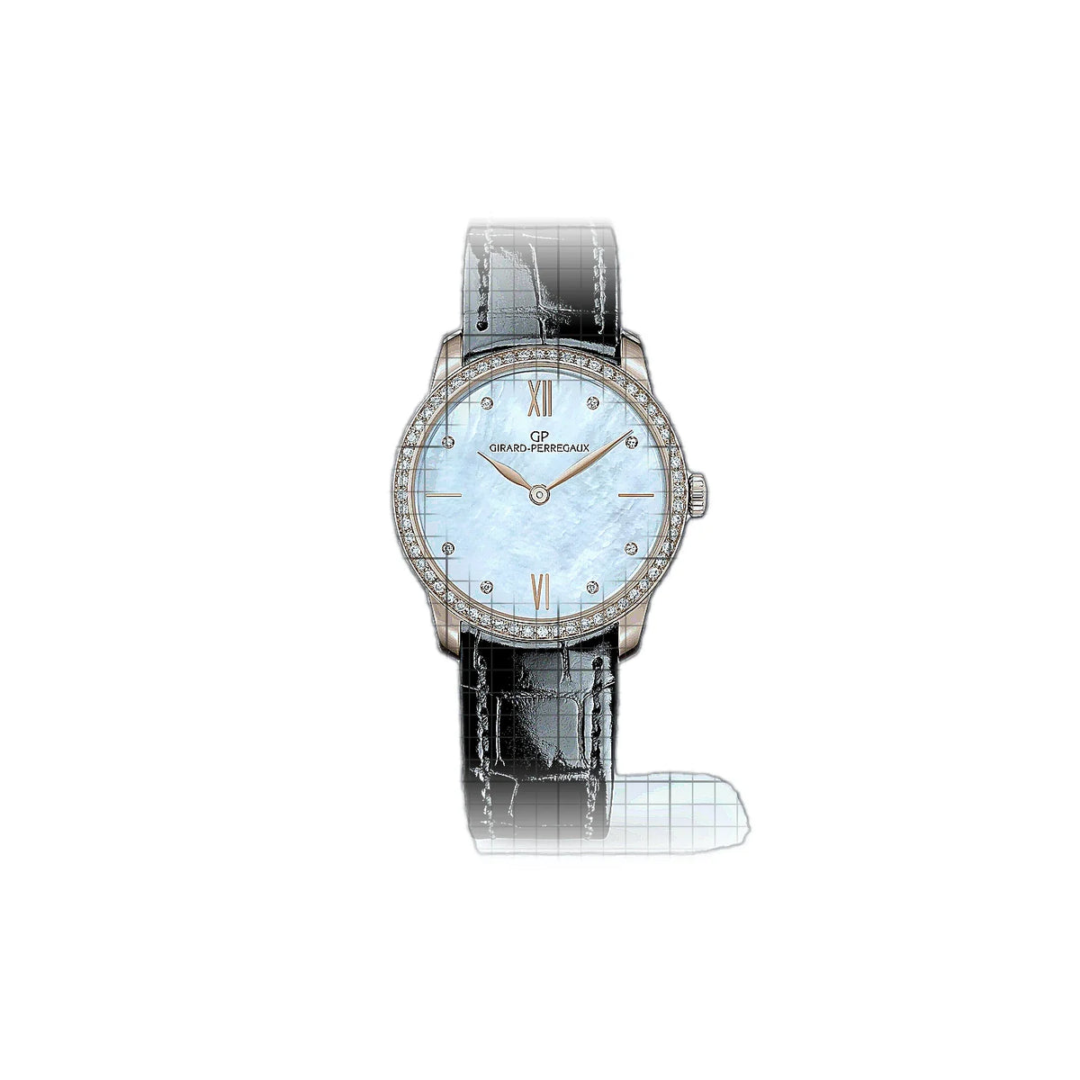 Girard-Perregaux 1966 49528D52A771-CK6A Weiß Zifferblatt Roségold 30 mm Uhr