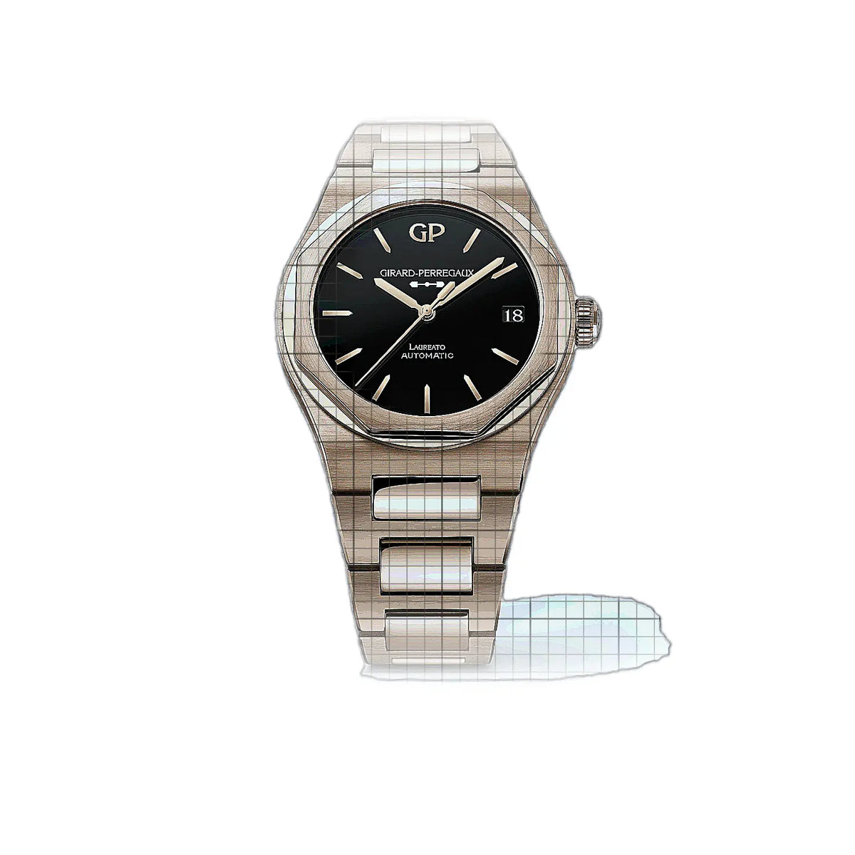 Girard-Perregaux Laureato 81010-52-3118-1CM Black Dial Rose gold 42mm Watch