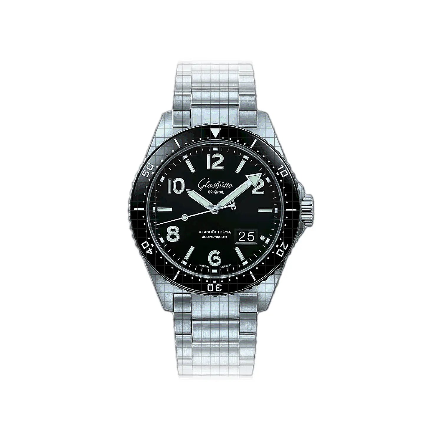 Glashütte Original SeaQ Panorama Date 43mm Black
