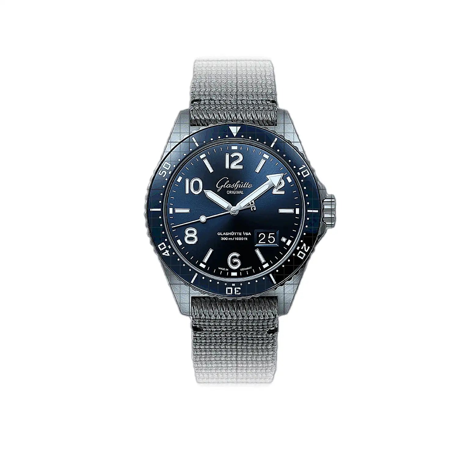 Glashütte Original SeaQ Panorama Date 43mm Blue