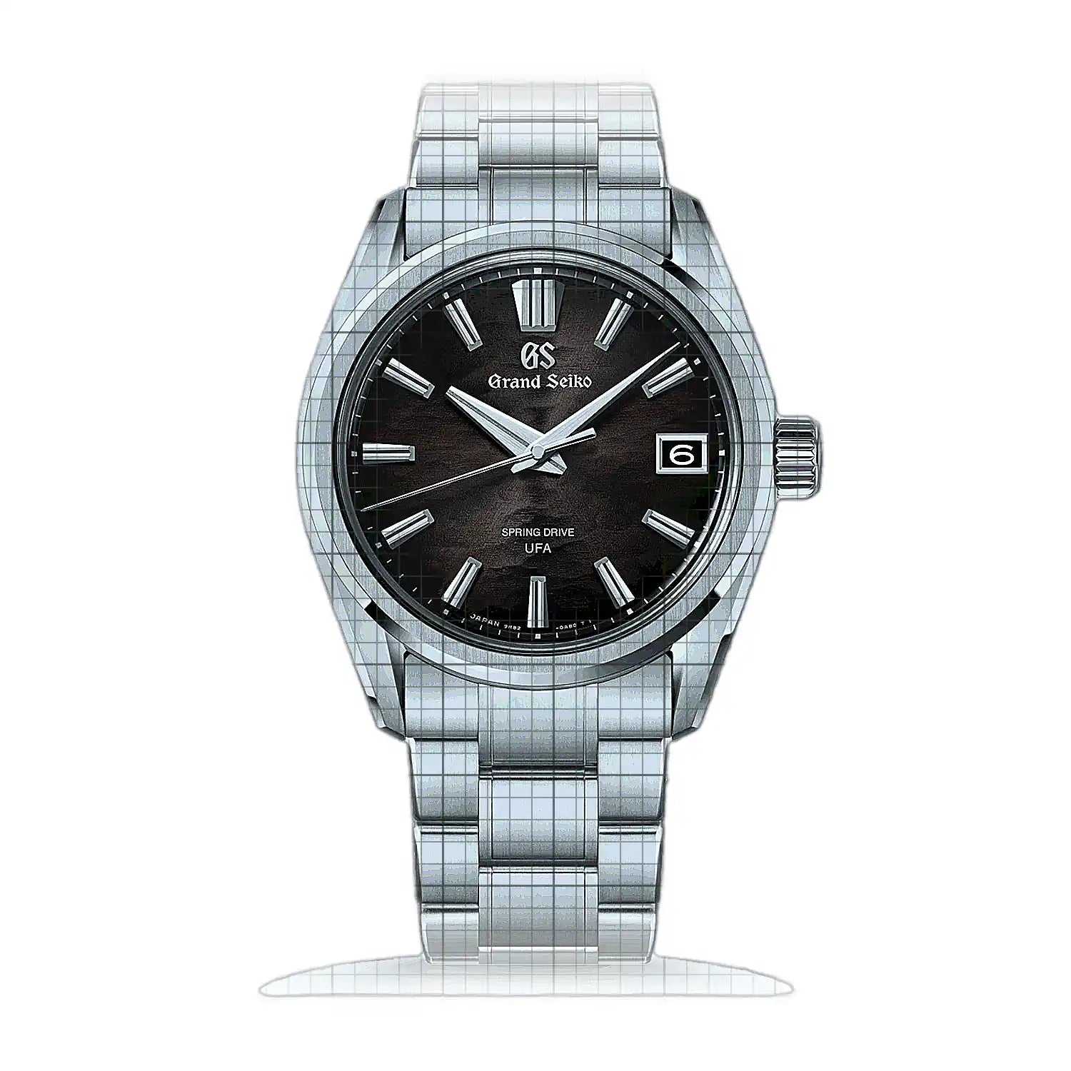Grand Seiko Evo 9 U.F.A. Lake Suwa Black SLGB007 Brown Dial Titanium 40mm Watch