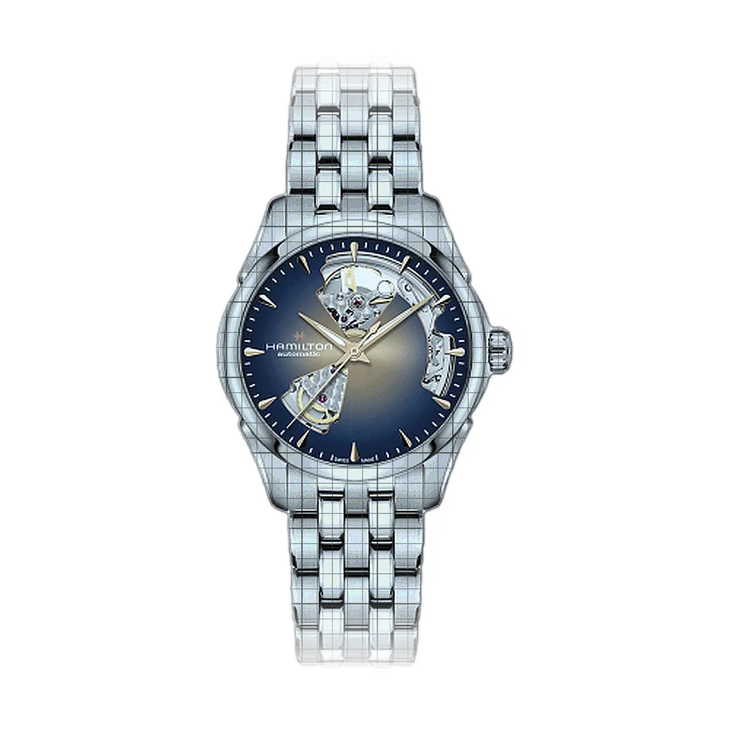 Hamilton Jazzmaster Open Heart Lady Auto 36mm Blue