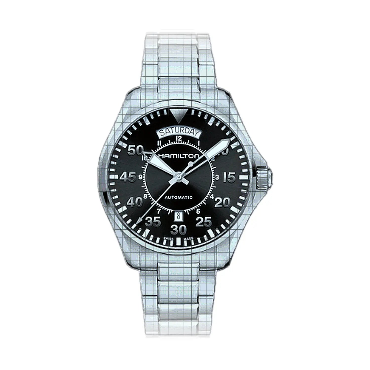 Hamilton Khaki Aviation Pilot Day Date Auto 42mm Black