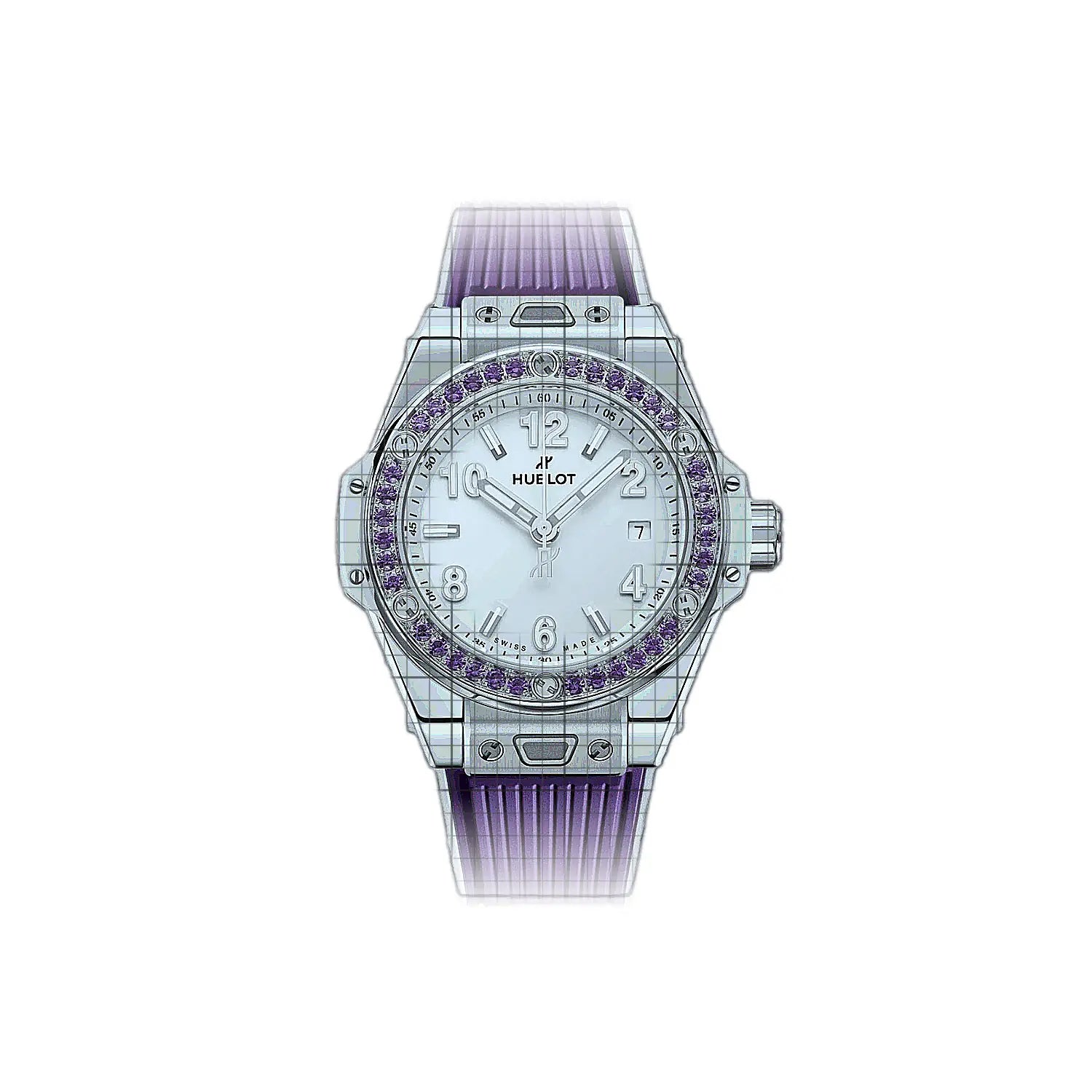 Hublot Big Bang One Click Joyful Steel Purple 33mm 485SV2210RX1205