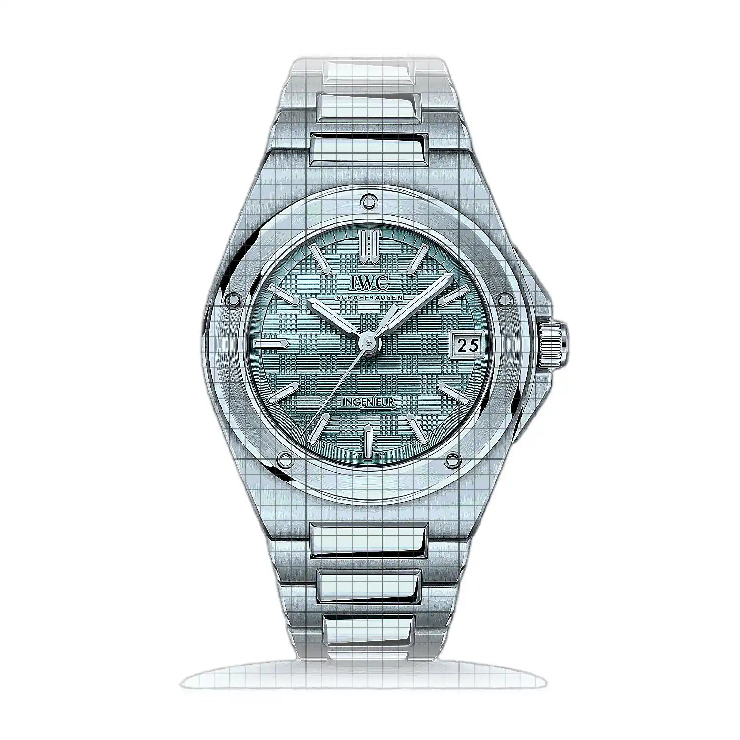 IWC Ingenieur Automatic 35 IW324902 Turquoise Dial Stainless steel 35mm Watch