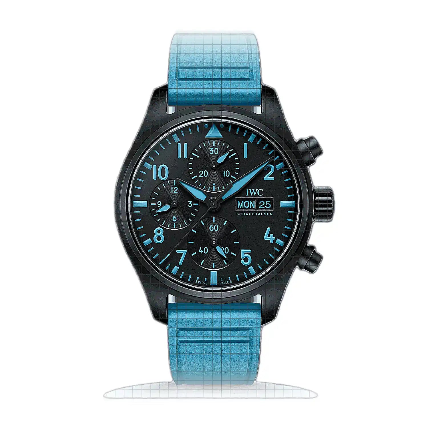 IWC Pilot’s Watch Chrono 41 George Russell IW389411 Black Dial Ceramic 42mm Watch