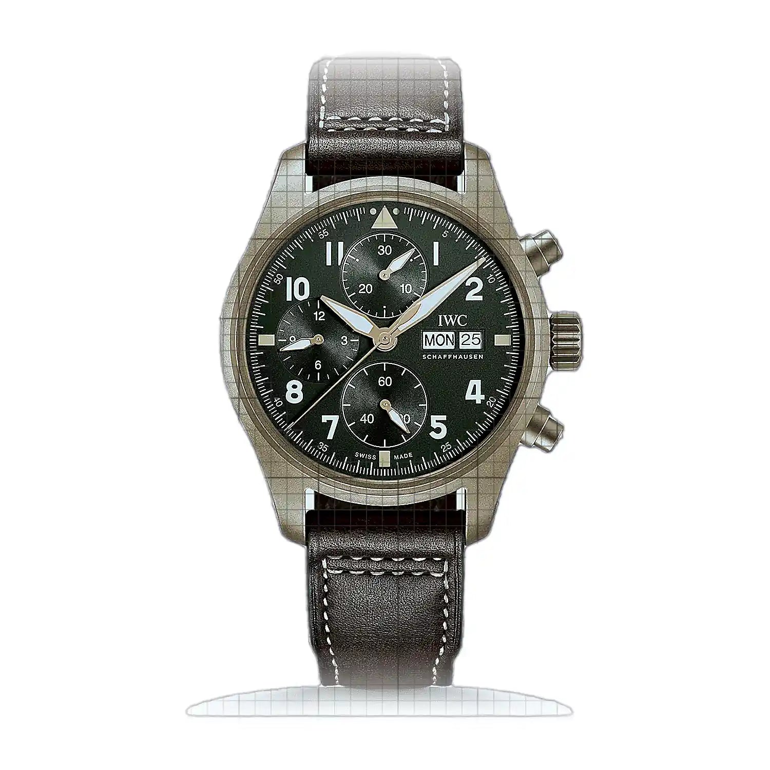 IWC Pilot's Watch Chronograph Spitfire IW387902 Green Dial Bronze 41mm Watch