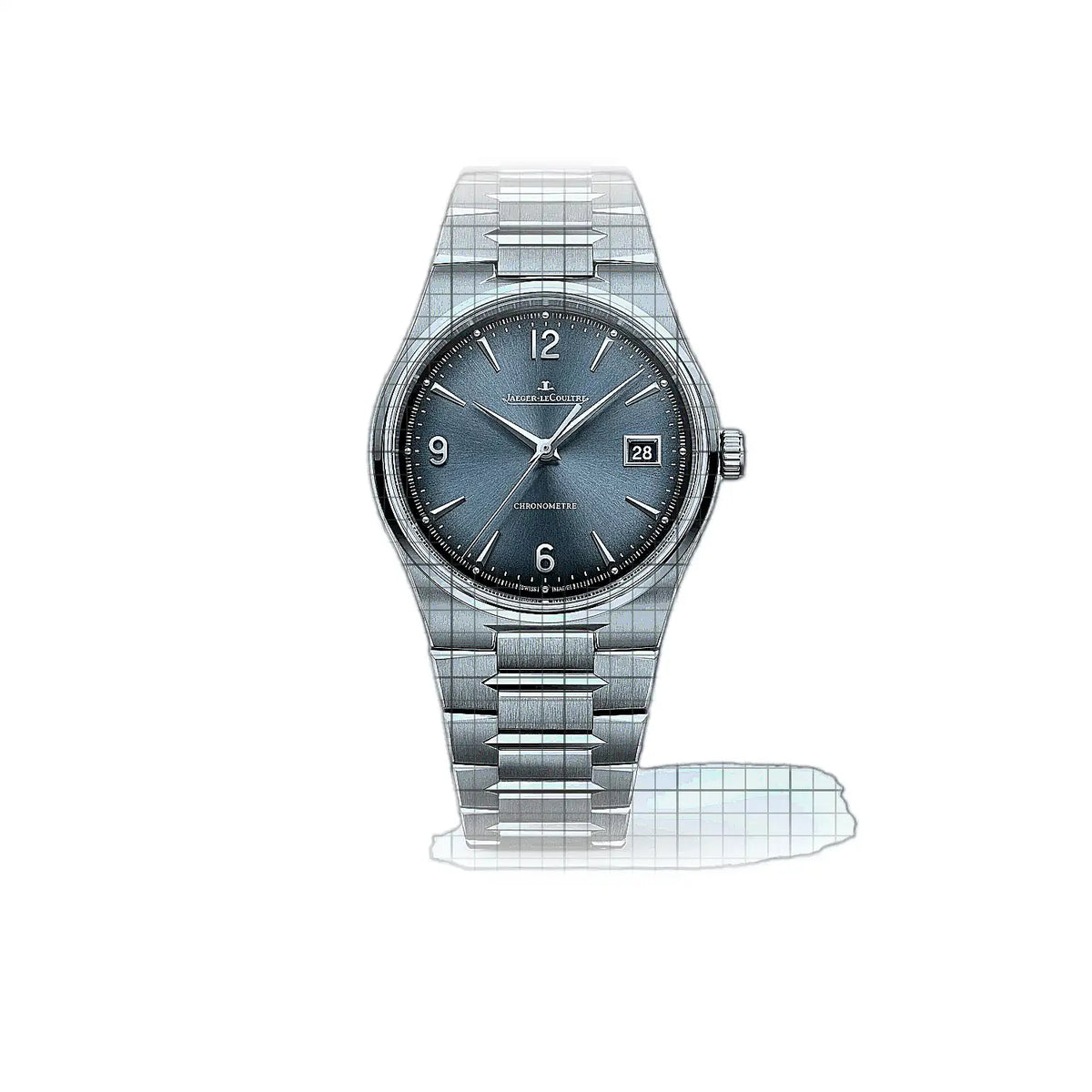 Montre Jaeger-LeCoultre Master Control 4158120, cadran bleu, acier inoxydable, 38 mm