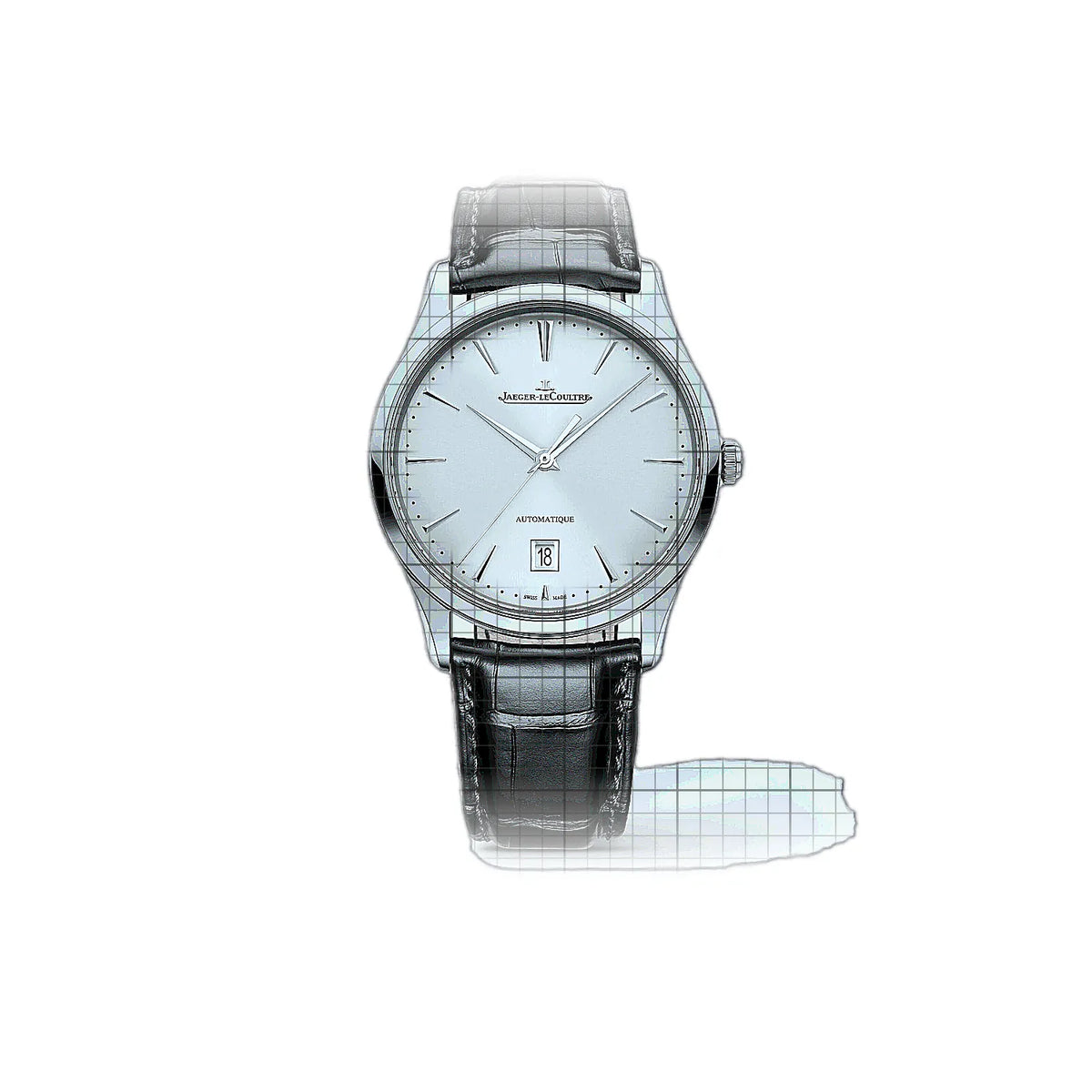 Jaeger-LeCoultre Master Ultra Thin 1238421 Silber Zifferblatt Edelstahl 39mm Uhr