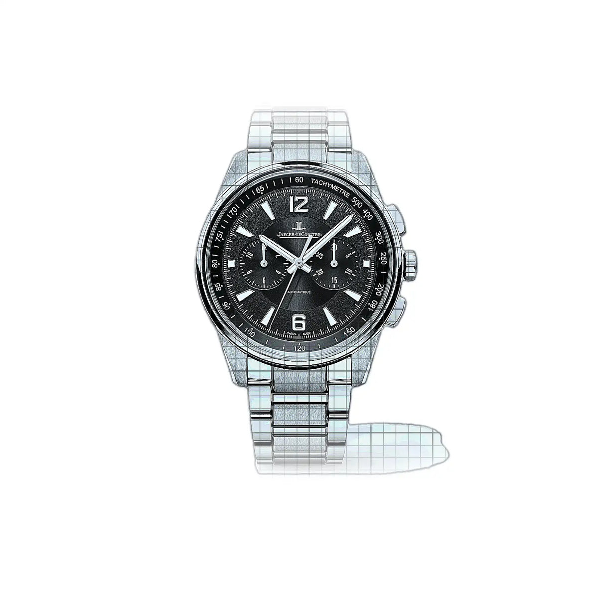 Jaeger-LeCoultre Polaris 9028170 Schwarz Zifferblatt Edelstahl 42 mm Uhr