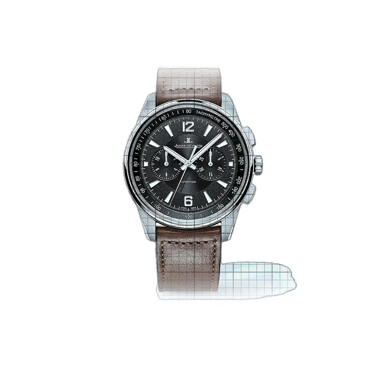 Jaeger-LeCoultre Polaris 9028471 Schwarz Zifferblatt Edelstahl 42 mm Uhr