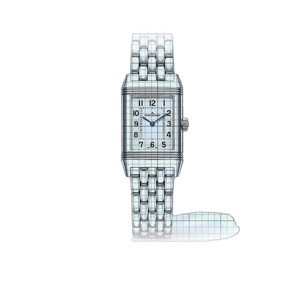 Jaeger-LeCoultre Reverso 2618140 Silber Zifferblatt Edelstahl 36 mm Uhr