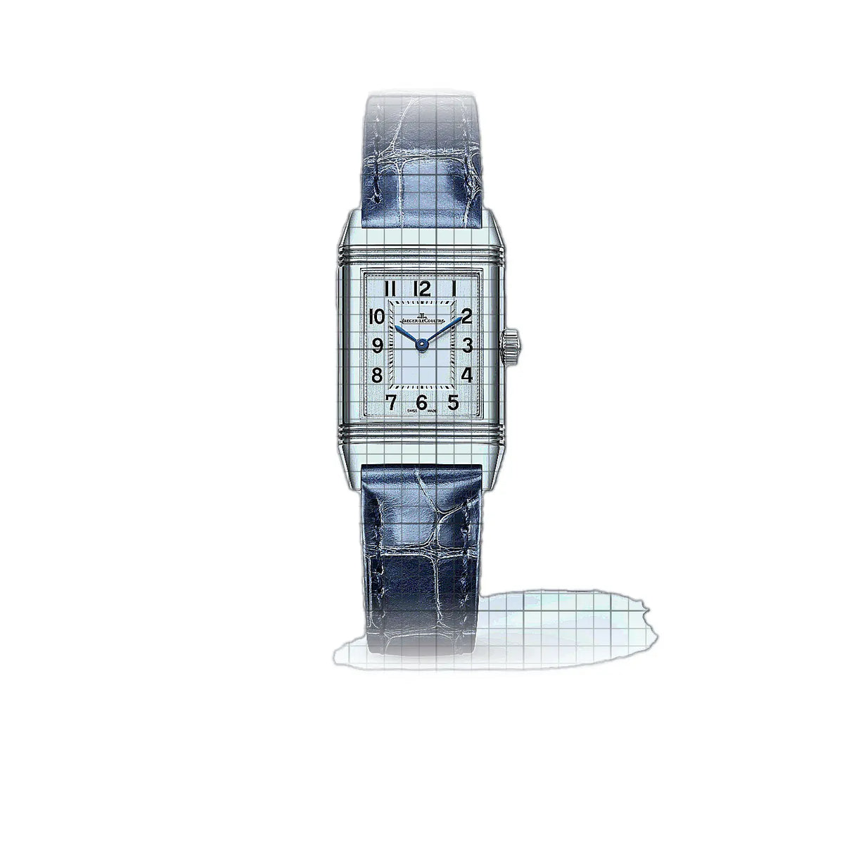 Jaeger-LeCoultre Reverso 2618540 Horloge met zilveren wijzerplaat, roestvrij staal, 38 mm