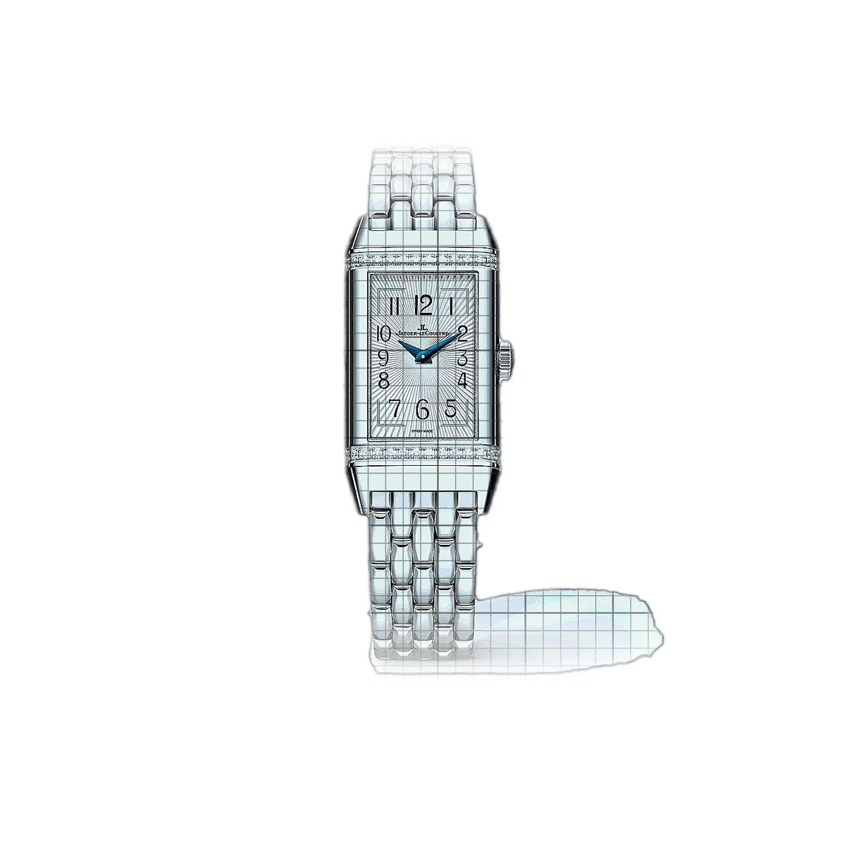 Montre Jaeger-LeCoultre Reverso 3288120, cadran argenté, acier inoxydable 40mm