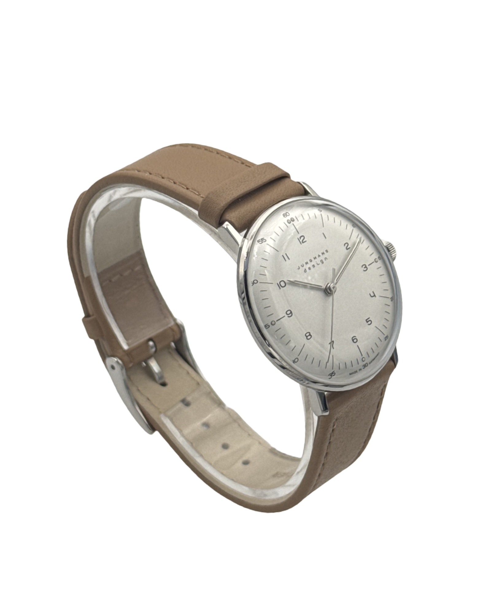 Junghans Max Bill met handopwinding, zilver, 34 mm