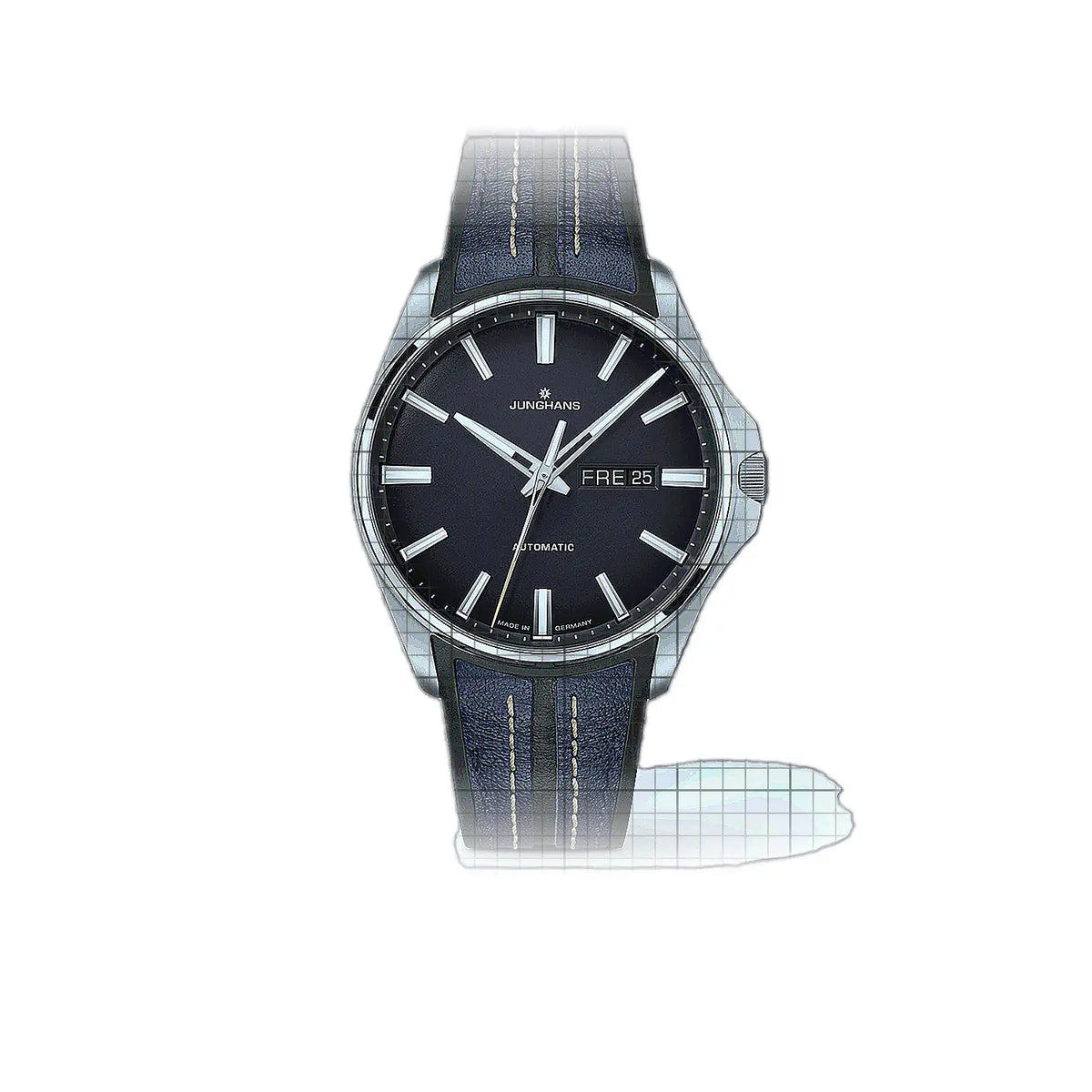Junghans Meister 027/4211 Blue Dial Stainless steel 41mm Watch