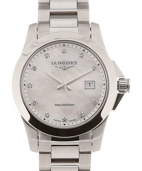 Longines Conquest Quartz Mother of Pearl 30mm