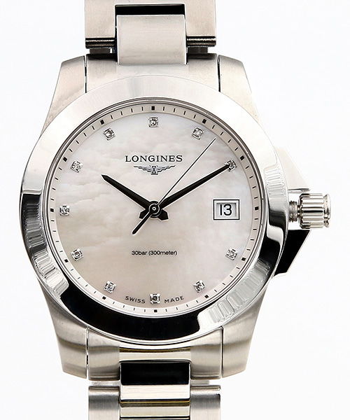 Longines Conquest Quarz Perlmutt