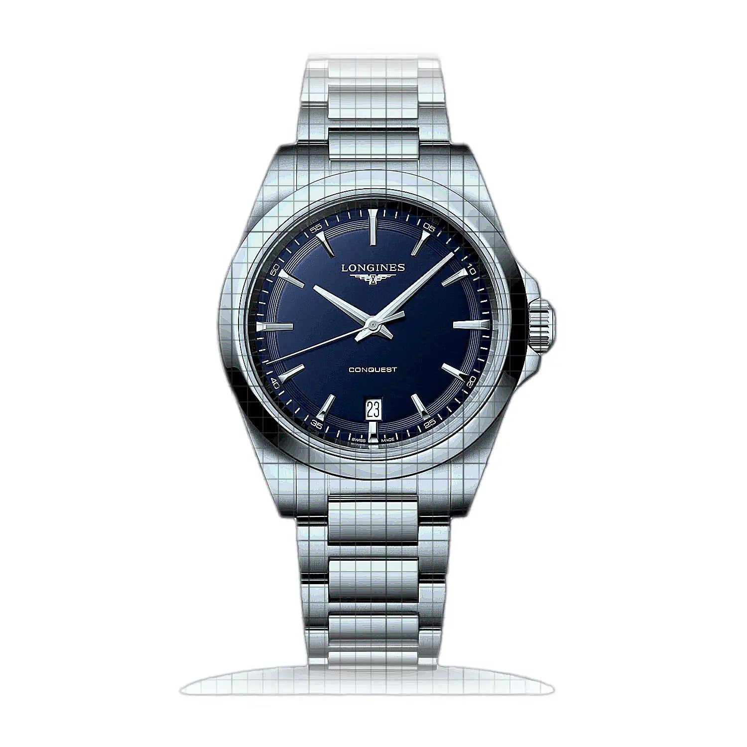 Longines Conquest L3.750.4.92.6 Blue Dial Stainless steel 38mm Watch