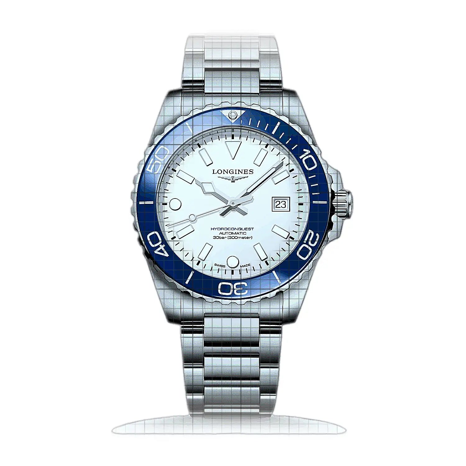 Longines Hydroconquest Sylt Edition L3.788.4.19.6 White Dial Stainless steel 42mm Watch