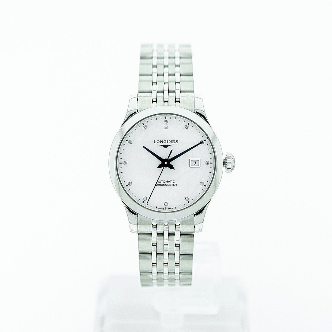 Longines Record Automatic met parelmoer, 30 mm