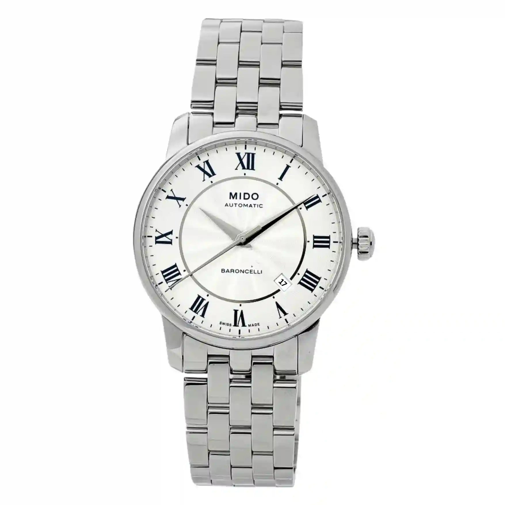 Mido Baroncelli Automatic Zilver 38 mm