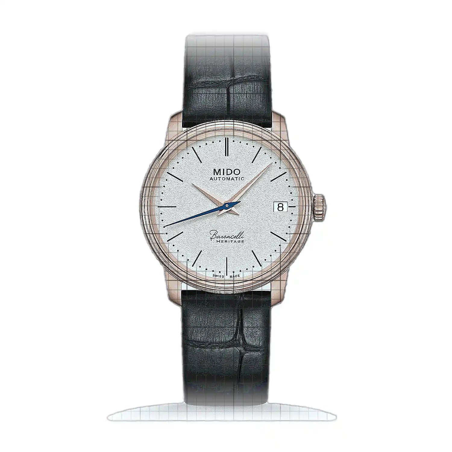 Mido Baroncelli Heritage Lady M027.207.36.260.00 Silver Dial Stainless steel 33mm Watch