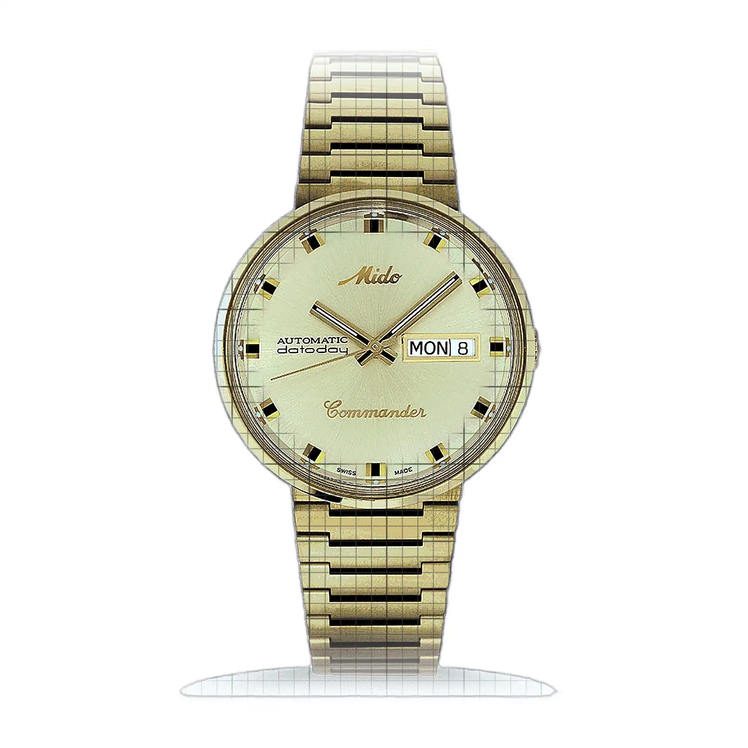 Mido Commander 1959 M8429.3.22.23 Gold Dial Stainless steel 37mm Watch
