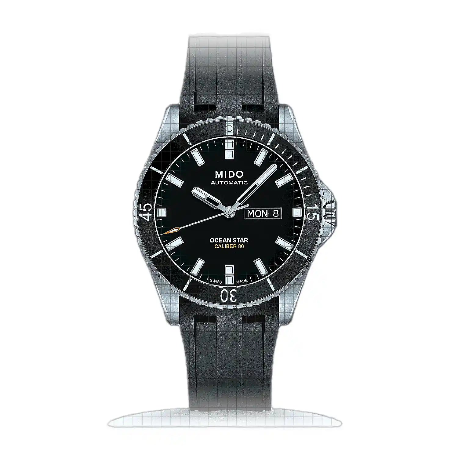 Mido Ocean Star 200 M026.430.17.051.00 Black Dial Stainless steel 42mm Watch