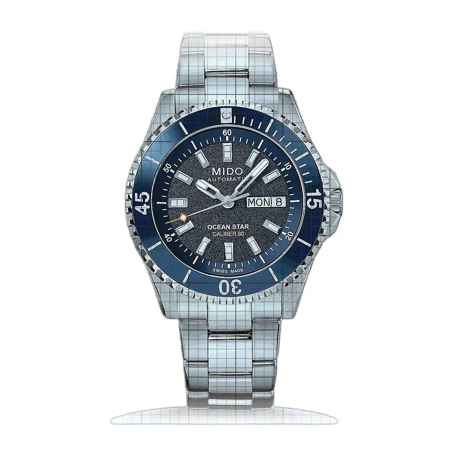 Mido Ocean Star 200 M026.930.11.041.00 Blue Dial Stainless steel 41mm Watch