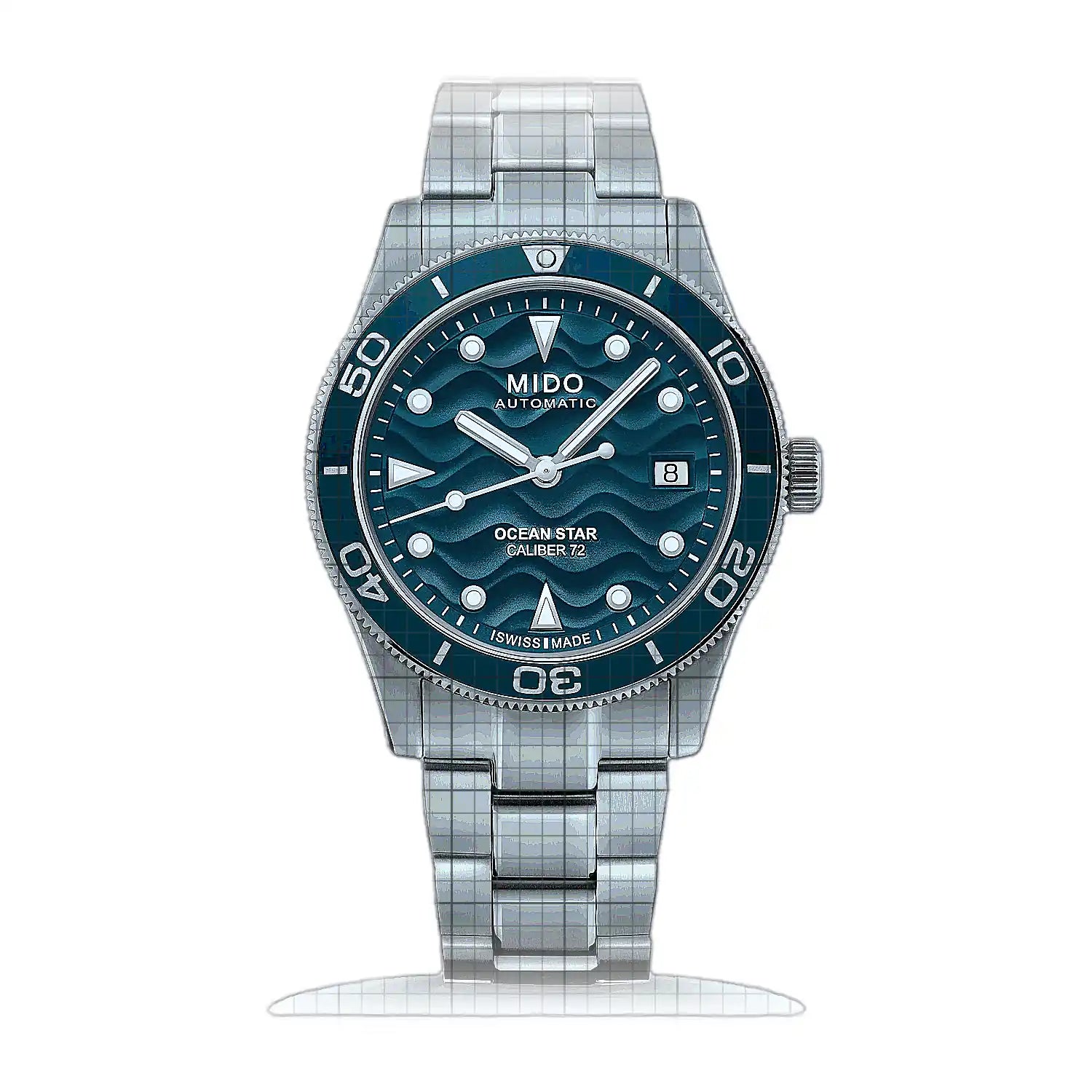 Mido Ocean Star 39 M026.907.11.041.01 Blue Dial Stainless steel 39mm Watch