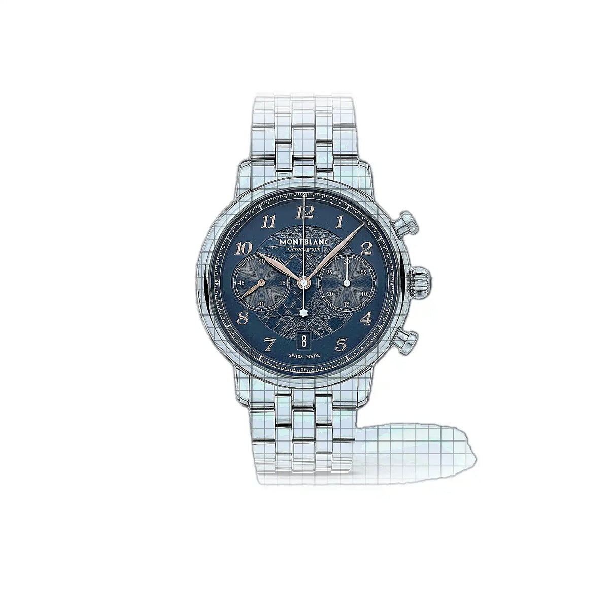 Montblanc Star Legacy MB129627 Blue Dial Stainless steel 42mm Watch