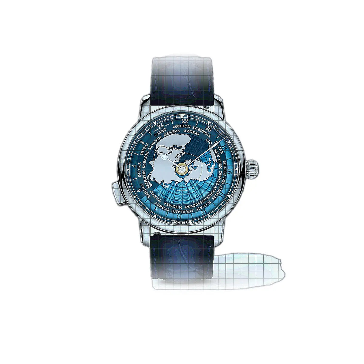 Montblanc Star Legacy MB131627 Blaues Zifferblatt, Edelstahl, 43 mm Uhr
