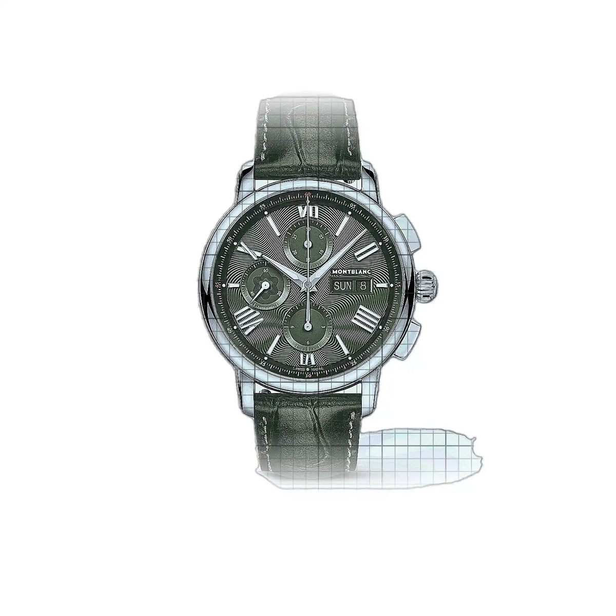 Montre Montblanc Star Legacy MB132950 Vert Cadran en acier inoxydable, 43 mm