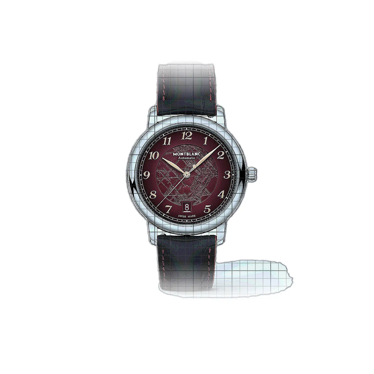 Montblanc Star Legacy MB133243 Red Dial Stainless steel 39mm Watch