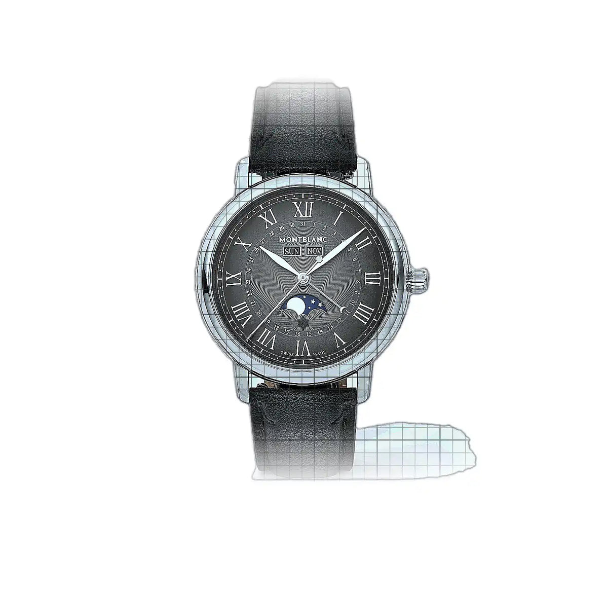 Montblanc Star Legacy MB134358 Horloge met grijze wijzerplaat, roestvrij staal, 42 mm