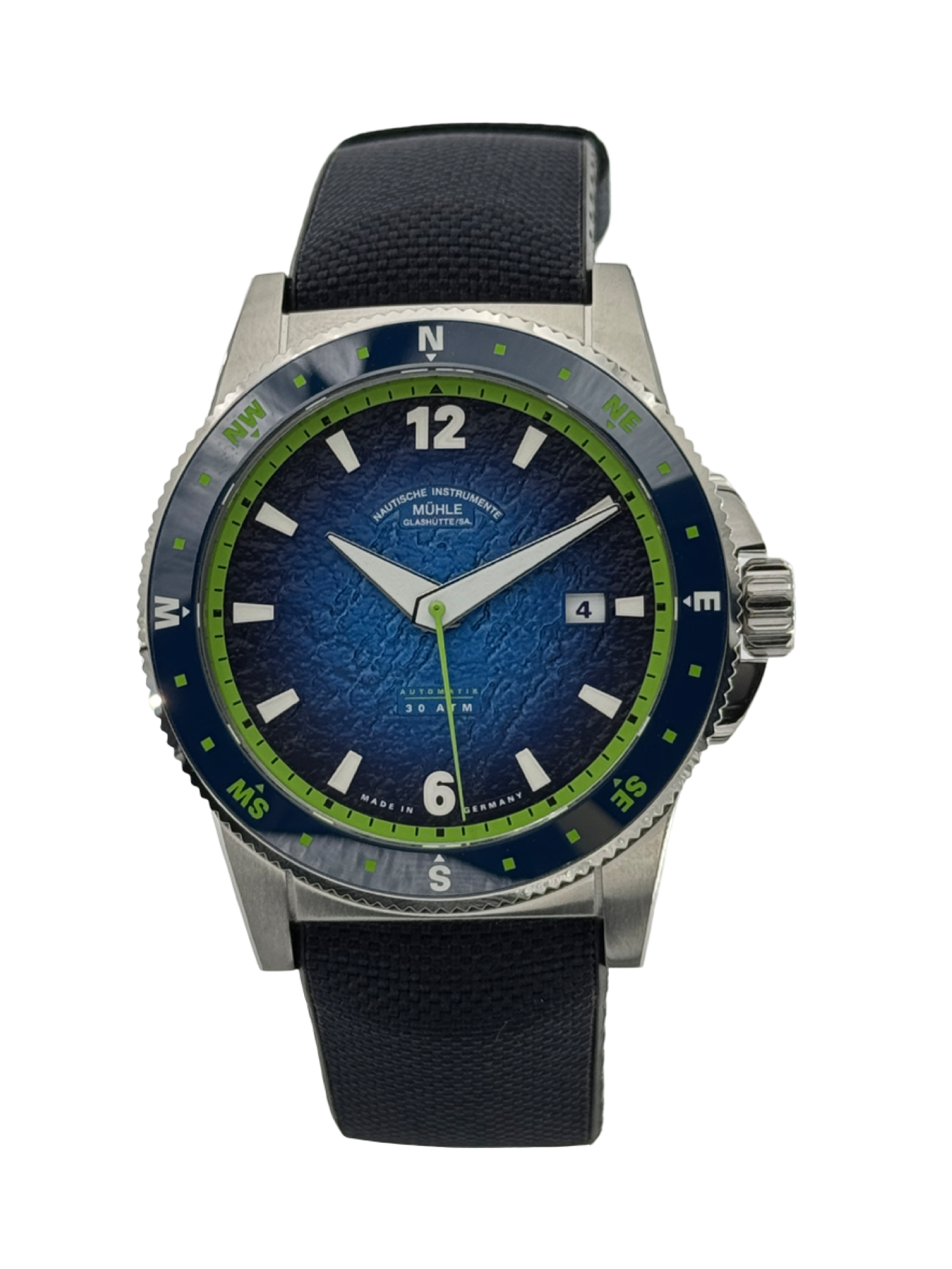 Mühle Glashütte Sportivo Kompass Automatik Blau 43 mm