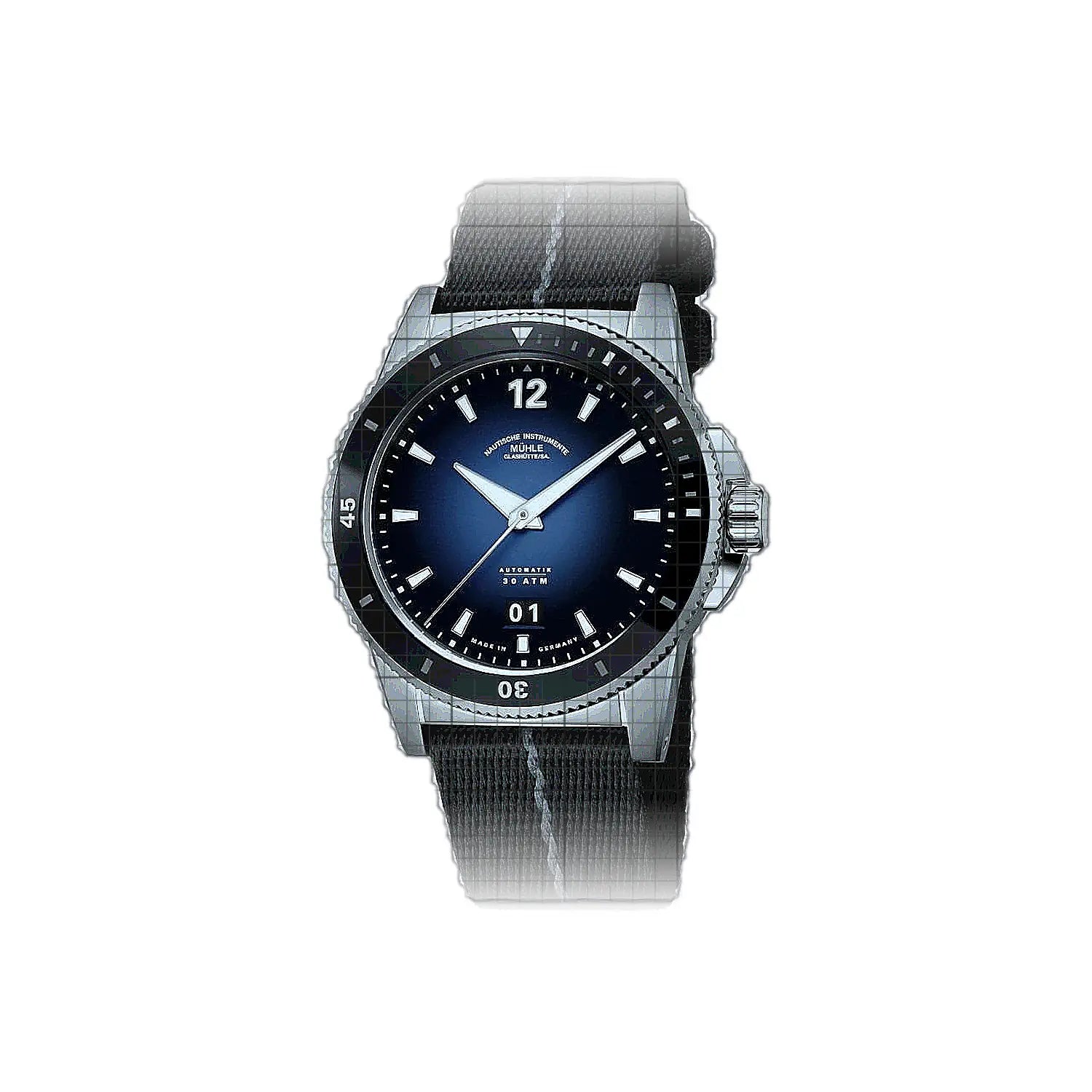 Mühle Glashütte Sportivo Großdatum 42mm Blue