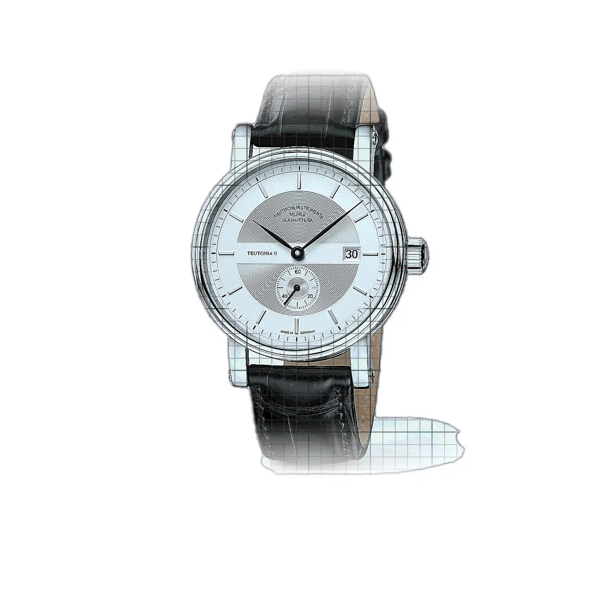 Mühle Glashütte Teutonia M1-33-45-200-LB Silver Dial Stainless steel 41mm Watch