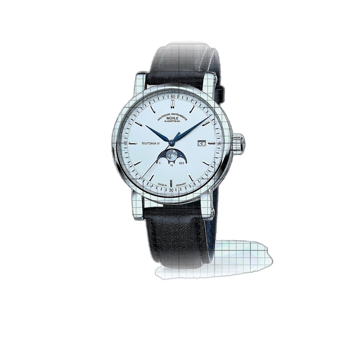 Mühle Glashütte Teutonia M1-44-05-200-LB Silver Dial Stainless steel 41mm Watch